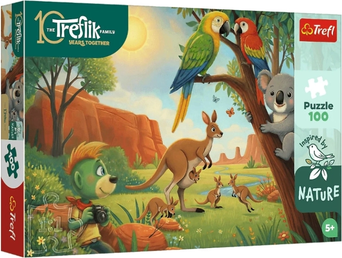 Trefl InspiredByNature puzzle Koala and Kangaroos (100 pieces)