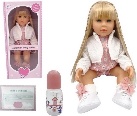 Madej Doll with Long Blonde Hair, 52 cm
