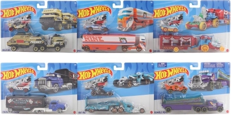 Транспортен камион HOT WHEELS с количка 1:64