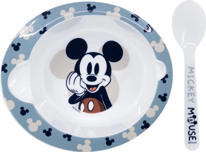 Children’s dining set Mickey Mouse (bowl and spoon) 2 pcs