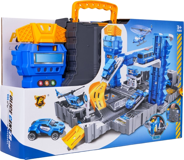 Police theme including vehicles