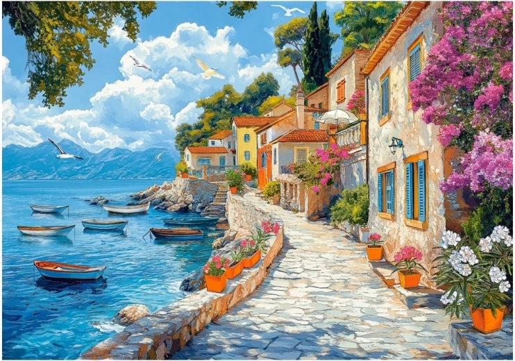 Puzzle Mediterranean Walk 500 pieces CASTORLAND