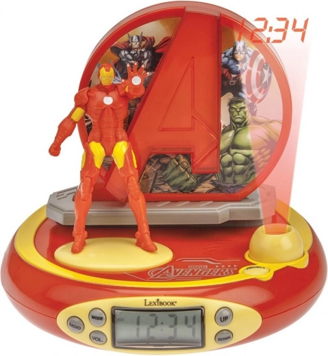 3D Alarm Clock with Projector AVENGERS Iron Man