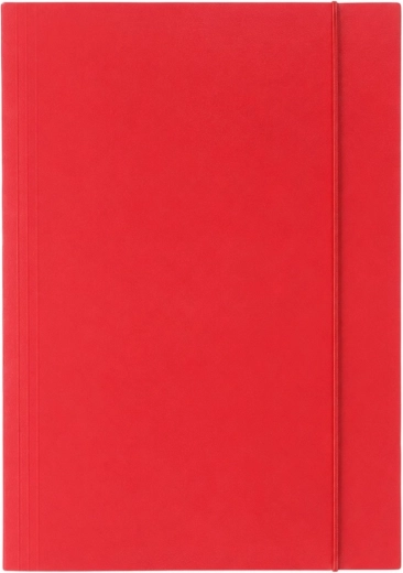 Cardboard folder with elastic band A4+ red 300 g/m² - 1 piece