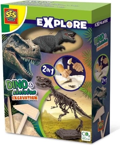 SES Creative Explore 2-in-1 T-Rex Dinosaur Fossil Excavation Kit