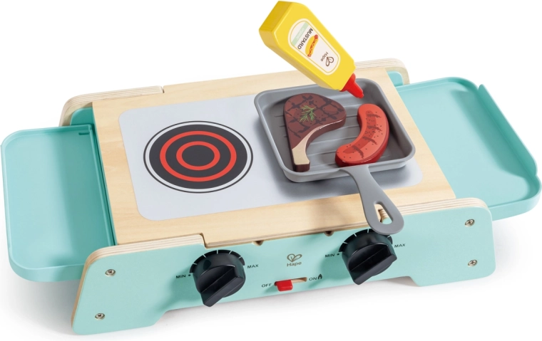 Grill, griddle and cooker in one toy