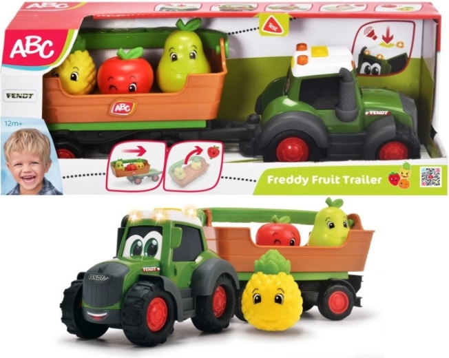 Интерактивен трактор с ремарке и плодове Freddy Fruit