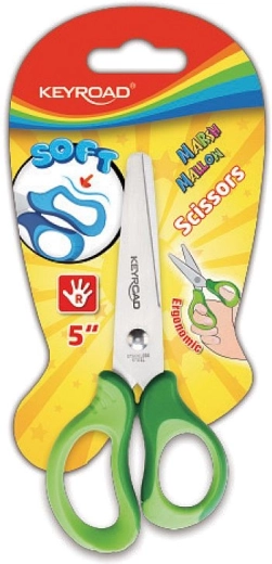 Keyroad Soft Kids' Scissors 12.5 cm Green