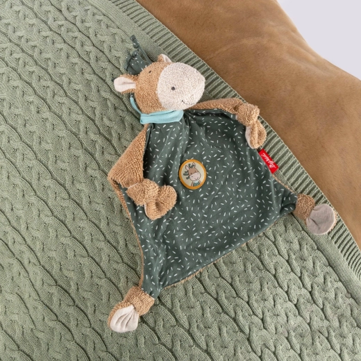 Soft cuddle comforter for soothing from birth
