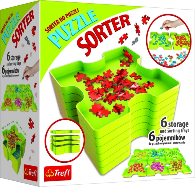 Сортер за пъзели с аксесоари – 6 кутии Trefl