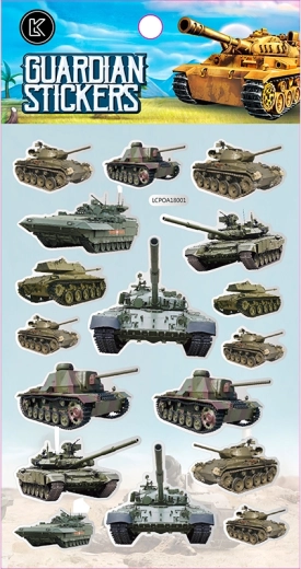 TANKS Stickers – creative set for kids