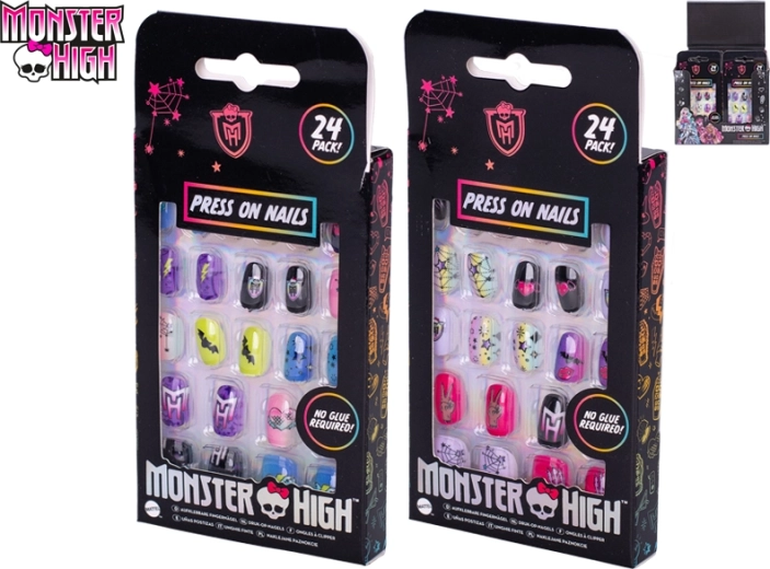 Залепващи детски нокти MONSTER HIGH – 24 бр. без лепило