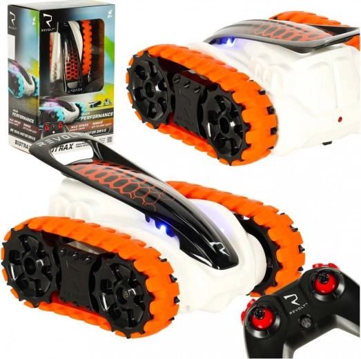 RC верижен офроуд автомобил REVOLT BIOTRAX, 2.4 GHz, LED, червен