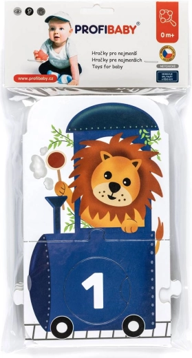 Profibaby puzzle ZOO train with numbers and animals