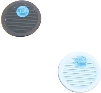 Ventilation grille with mesh, diameter 110 mm, white
