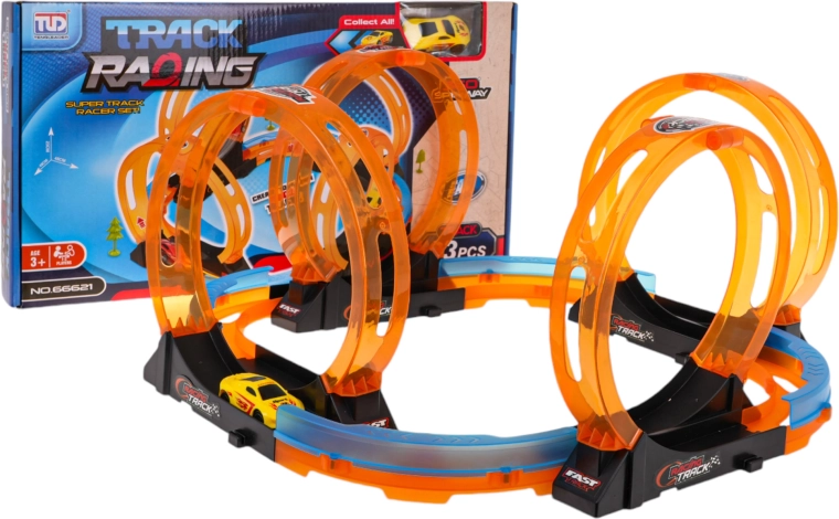 Children's Racing Track with 4 Loops