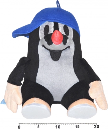 Sitting Mole with a Blue Cap