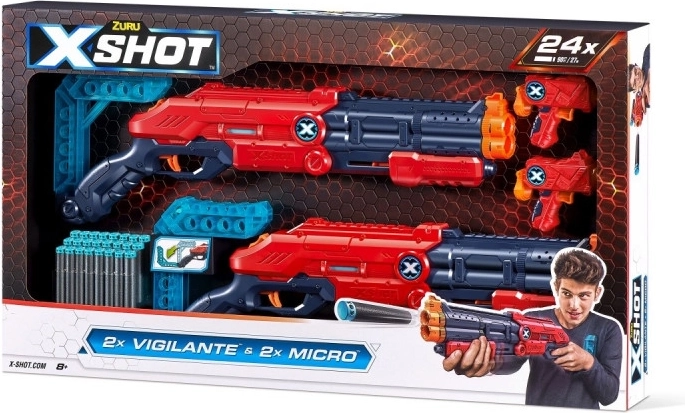 Изстрелвачка X-Shot Excel Double Vigilante – 24 стрелички