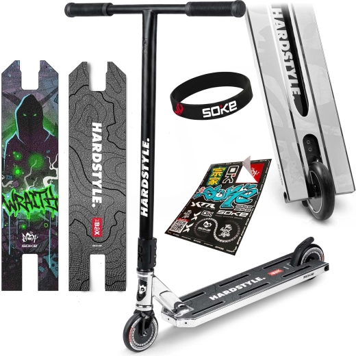 Soke BOX freestyle scooter silver-black