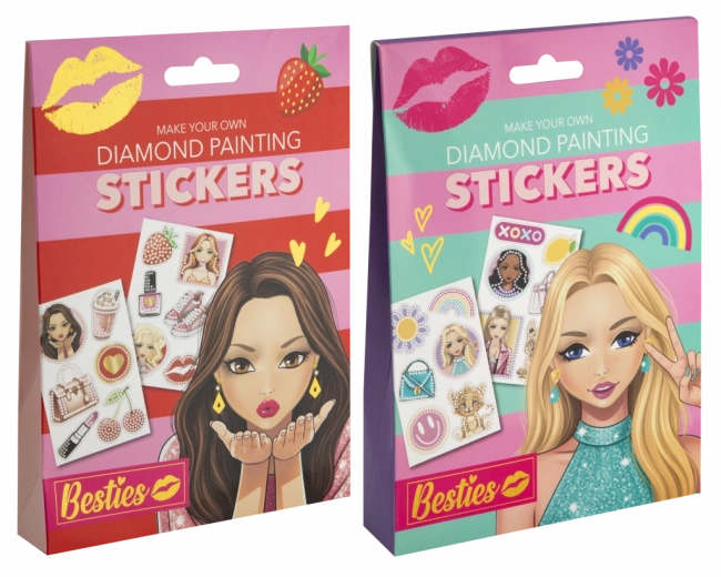 Диамантено рисуване Besties - стикери