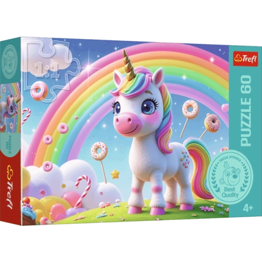 Trefl puzzle 60 pieces – Candy World Unicorn