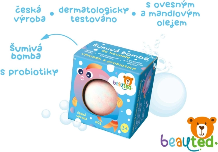 BeauTed шипуча бомба за вана с пробиотици 60 g