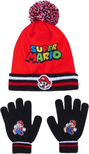 Шапка и ръкавици Super Mario
