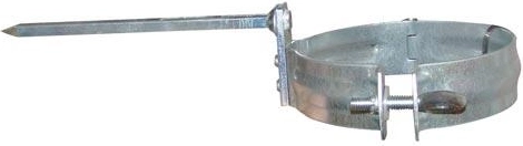 Downpipe bracket 100 mm made of galvanized steel