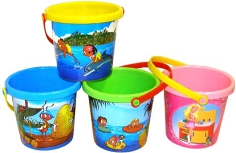 Small children's bucket with a picture - 1 piece