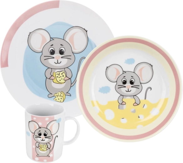 Children’s dining set Mouse, 3 pcs