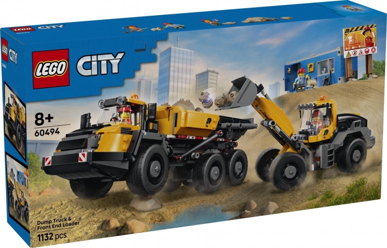 LEGO City самосвал и челен товарач