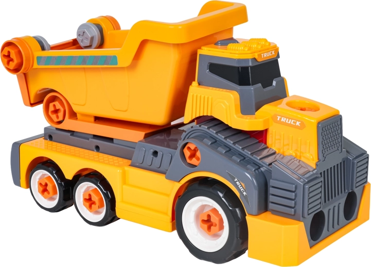 Manually tilting bed and stable chassis