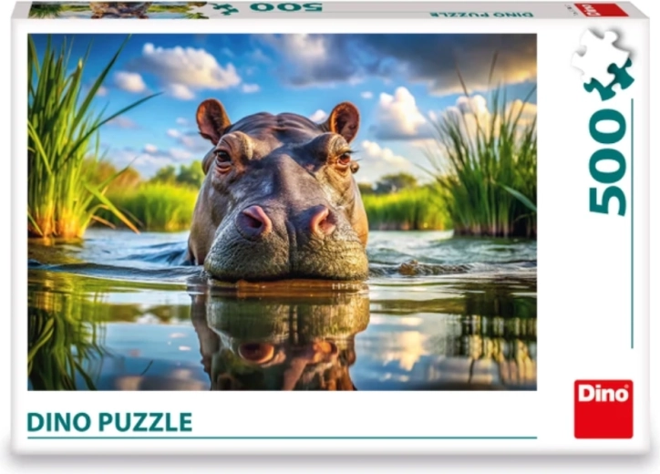 DINO Puzzle Cute Hippo 500 Pieces