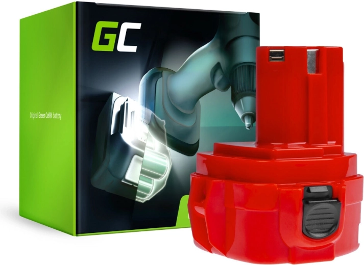 Green Cell Battery for Makita 12 V 3000 mAh Ni-MH