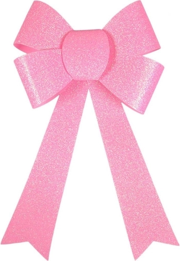 Large Glitter Bow – Pink