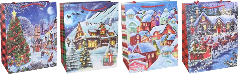 Подаръчна торбичка S 18 × 24 × 8,5 см – Коледа