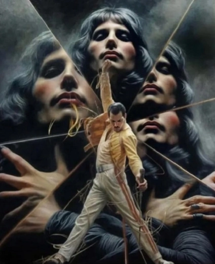 Norimpex диамантено рисуване Freddie Mercury 30 × 40 cm