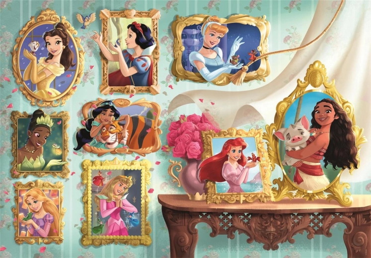 Пъзел Clementoni Disney принцеси – картинна галерия, 1000 части