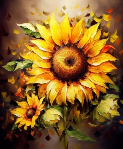 Diamond Painting Sunflowers 30 × 40 cm