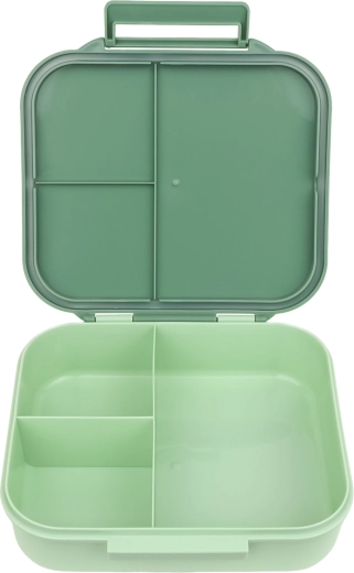 A Little Lovely Company dinosaur snack box with compartments