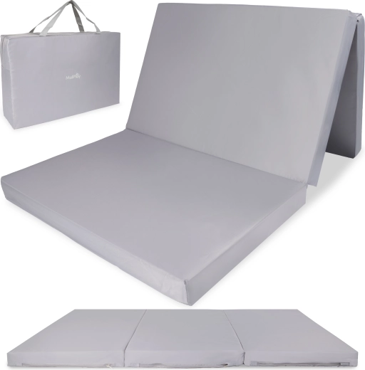 SOVO folding travel mattress gray - 1 piece