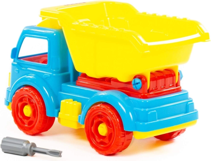 Functional tipping bed for realistic play