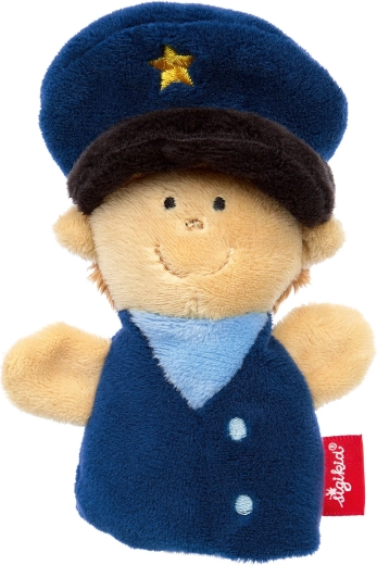 Sigikid plush finger puppet police officer