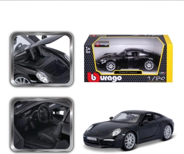 Модел на кола BBURAGO PORSCHE 911 Carrera S 1:24 черна