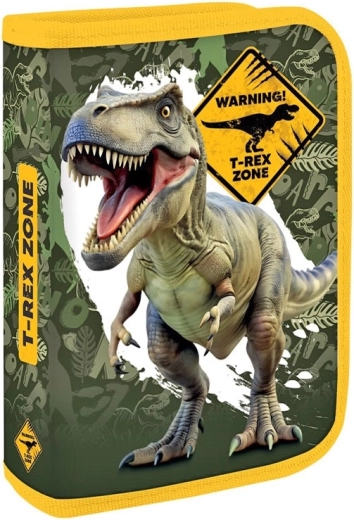 Single-compartment empty school pencil case T-Rex - 1 piece