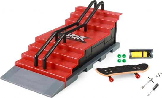 Skatepark Pro Fingerboarding with Ramp and Staircase