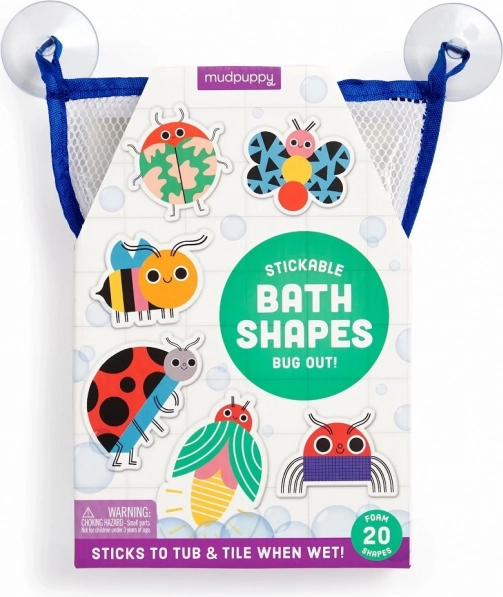 Stick-on foam bath shapes Bugs MUDPUPPY