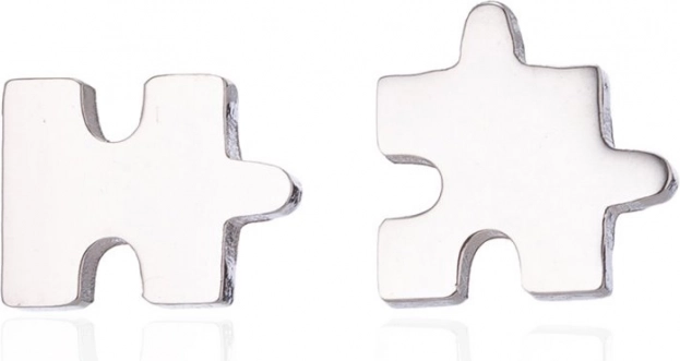 Stainless Steel Puzzle Earrings from Surgical Steel 316L
