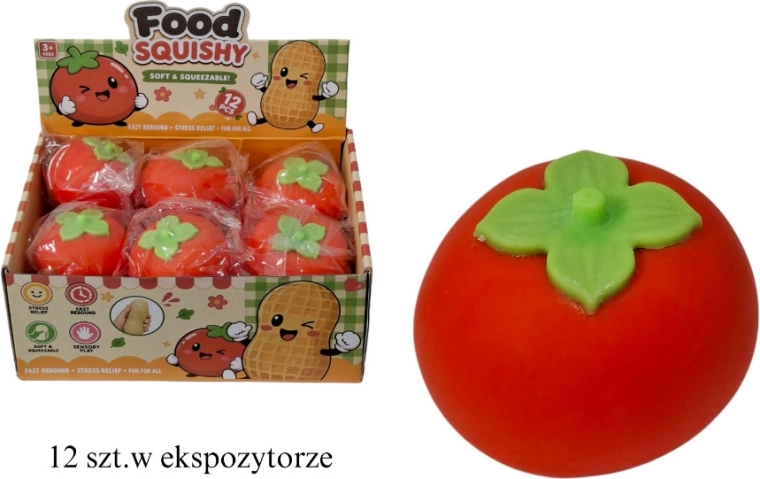 Tomato-shaped squishy - 1 piece