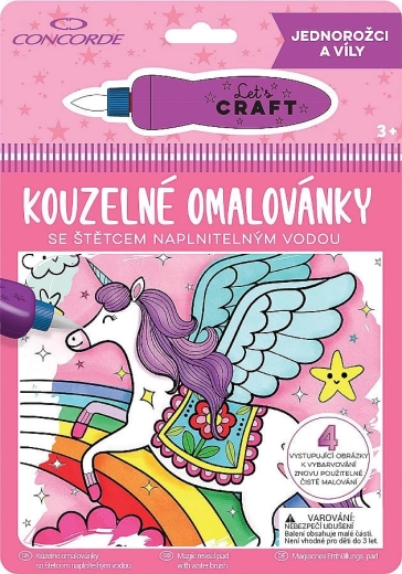 Магически книжки за оцветяване – еднорози и феи CONCORDE